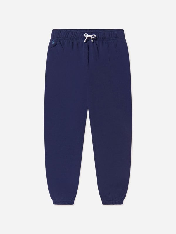 Ralph Lauren Kids Girls Logo Joggers in Navy