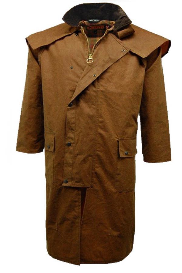 Classic Wax Stockman coat in tan providing stylish and durable outerwear for country wearers