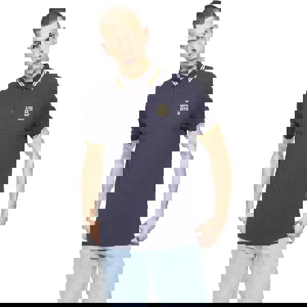 Crosshatch Mens Changra Polo Shirt - Blue Nights - 