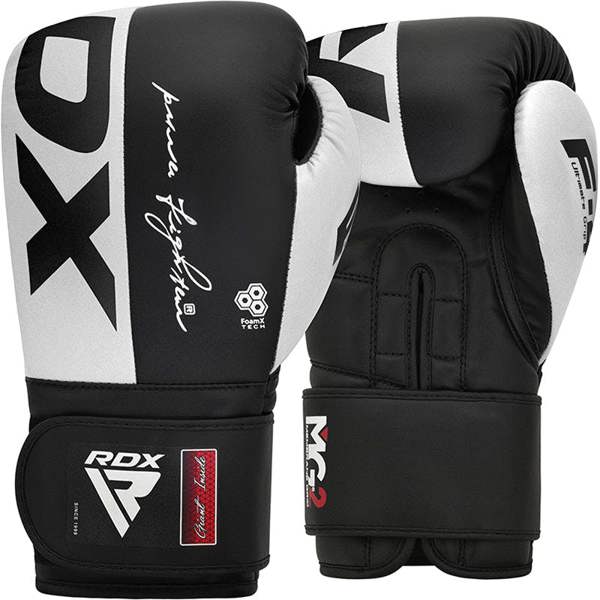 RDX Sports BOXING GLOVES REX F4 WHITE/BLACK