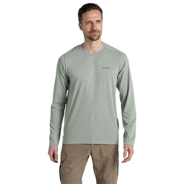 Craghoppers Mens Abel Nosilife Long-Sleeved T-Shirt - Lichen Green
