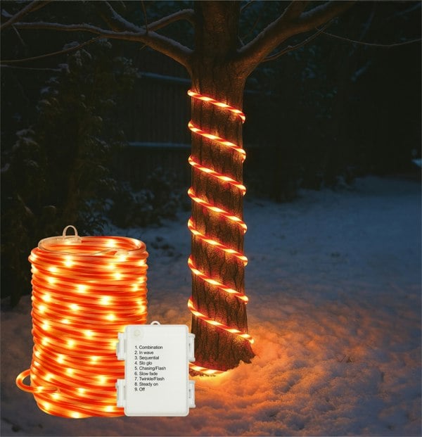 Xmas Haus 10M Festive Christmas Candy Tube Light