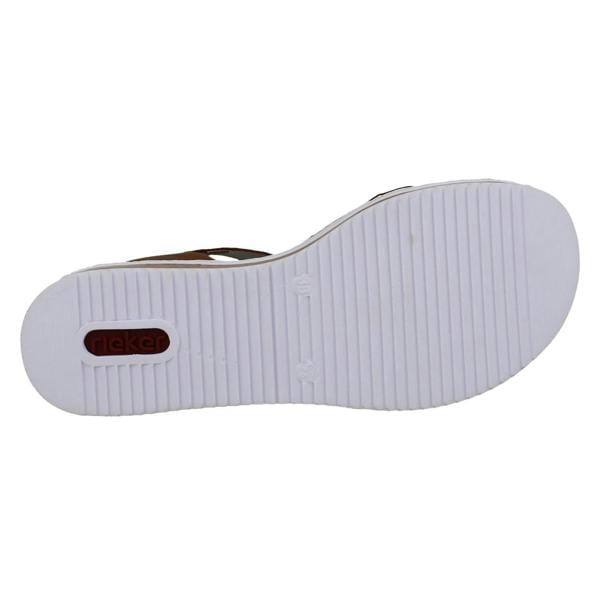 Rieker Ladies Rieker Strappy Crossover Wedge Sandals V3691