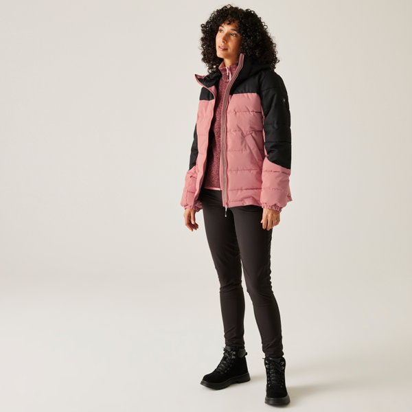 Regatta Womens Aldthorn Quilted Jacket - Dusty Rose/Black
