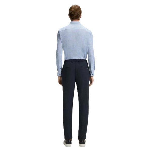 Hugo Boss Mens Straight Leg Trousers - Dark Blue - 