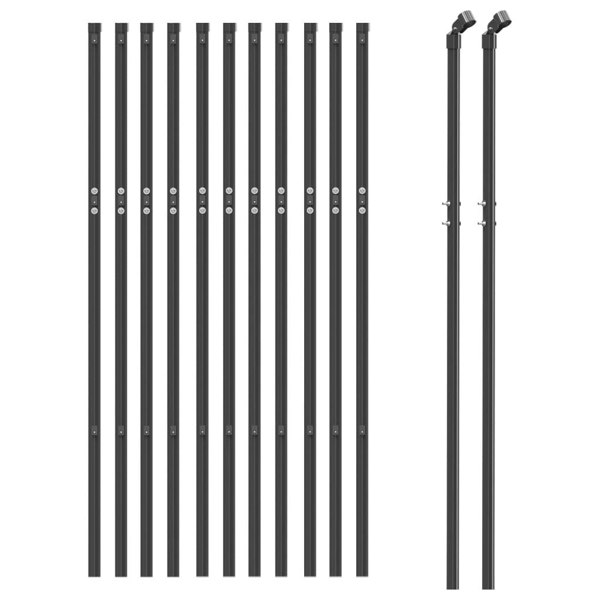 Berkfield Wire Mesh Fence Anthracite 1x25 m Galvanised Steel