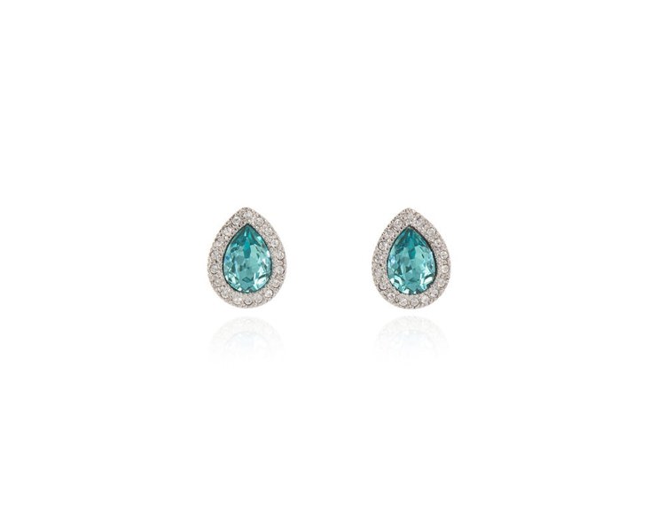 Cachet London Talma Silver Turquoise Earrings