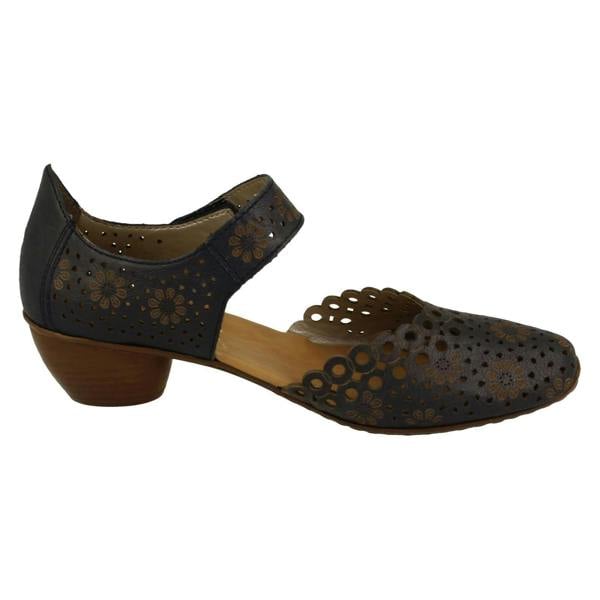 Rieker Ladies Rieker Punched Detailed Summer Shoes 43753