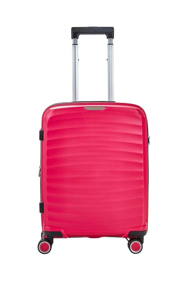Rock Luggage Hard Shell Classic Suitcase 8 Wheel Cabin Luggage Trolley Travel Bag