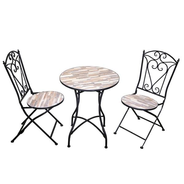 60cm Oasis Mosaic Bistro Set image 1