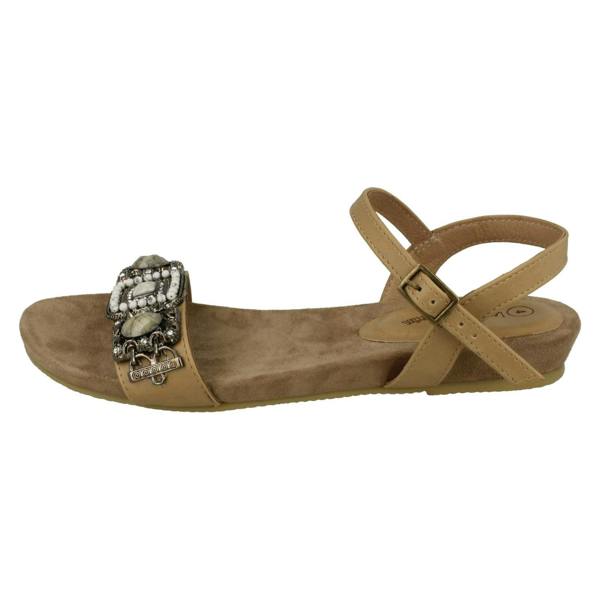 Leather Collection Ladies Leather Collection Flat Mule Sandals