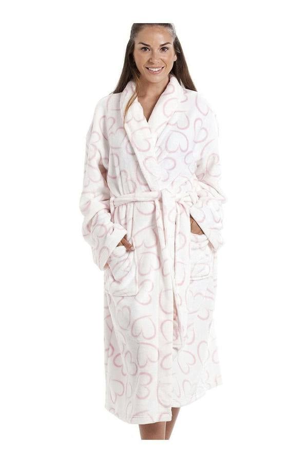 Womens Super Soft Fleece Short Bathrobes