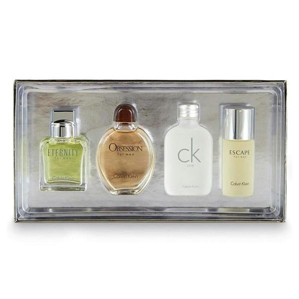 Calvin Klein Women 4 Piece Miniature  Obsession, CK One, Eternity, Escape  15 ml Fragrance Set