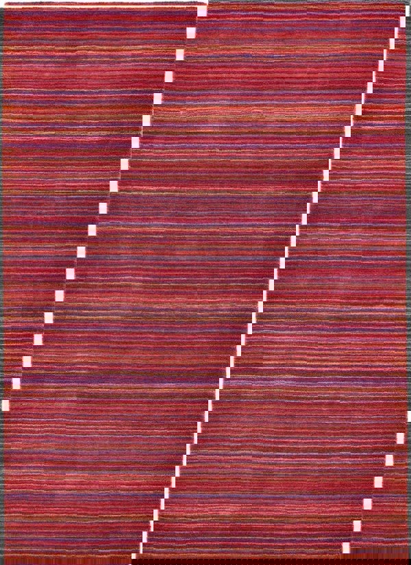 The Rugs Fine Striped Design Wool Rug - Quality Hand-Loomed
