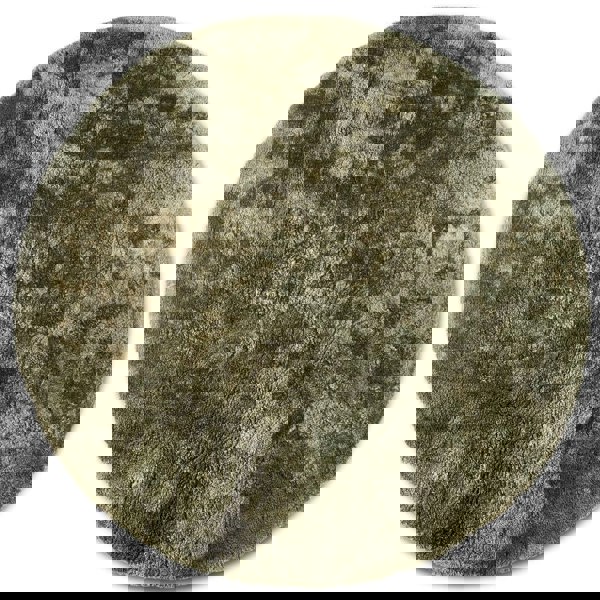 High Pile Green Rug Calida – Ultra-Soft Plain