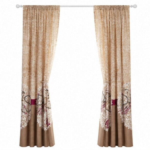 Smart Living Oooh La La Curtain - Natural - 66"x72"