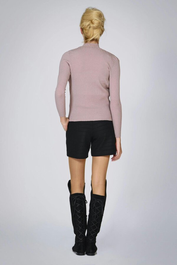 Erika & Erin wool two-piece set in powder pink