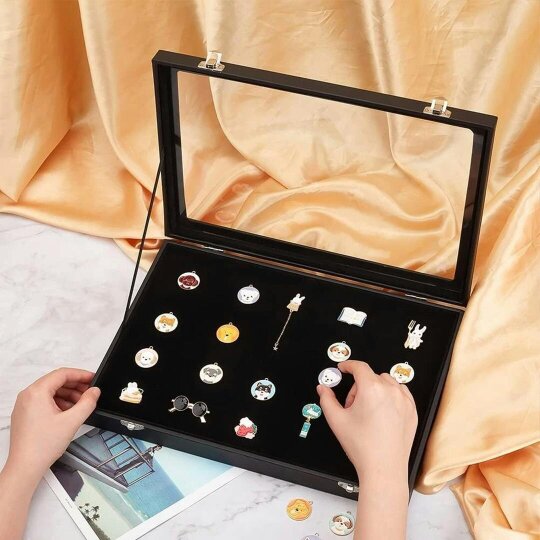 Havendro Display Case Shadow Box Badge Storage Display Storage