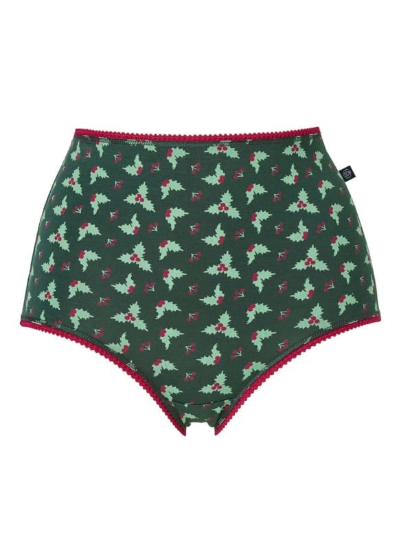 British Boxers Multipack! 4 Pairs of Women's Bamboo Full Briefs – Forest Berry