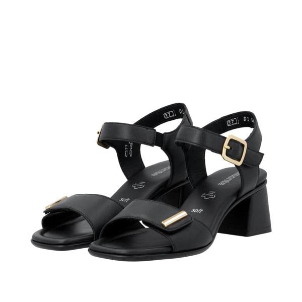 Remonte Remonte D1K54 Womens Ankle Strap Sandals Black