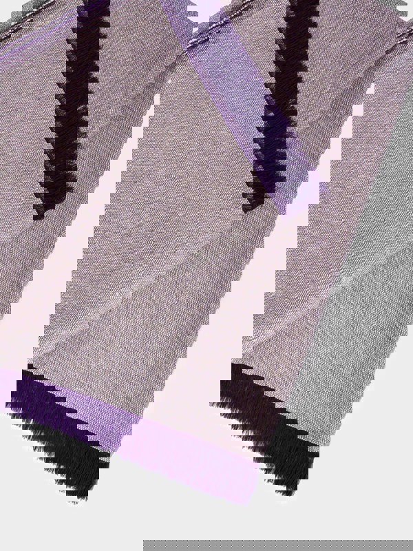 Yoga Studio Two Toned Cotton Yoga Blanket  - Two Toned - Purple