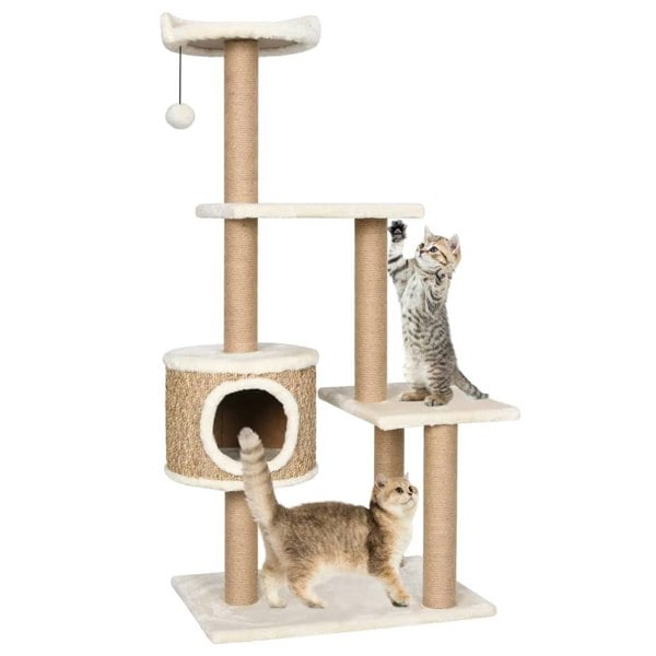 Berkfield Cat Tree with Scratching Post 123cm Seagrass