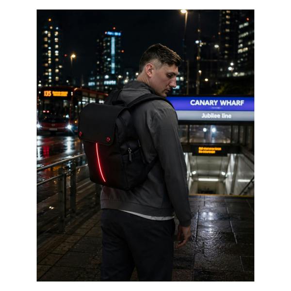 Crossgear HALO LED Light Laptop Backpack - 40cm Ryanair & Wizz Air Approved