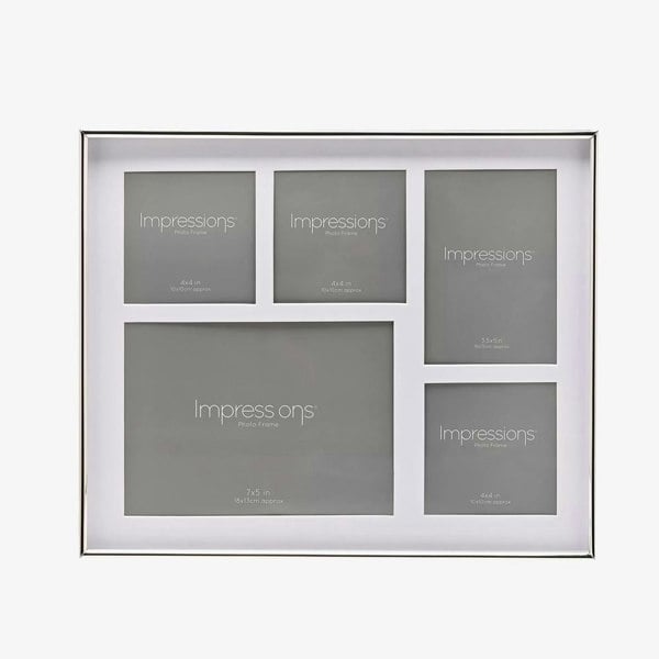 T. H. Baker Impressions Silver Plated Multi Photo Frame FS561