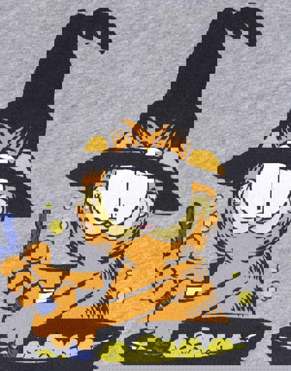 Garfield Unisex Kids Grey Trick Or Treat Short Sleeved T-Shirt