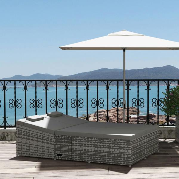 Rattan Sun Lounger