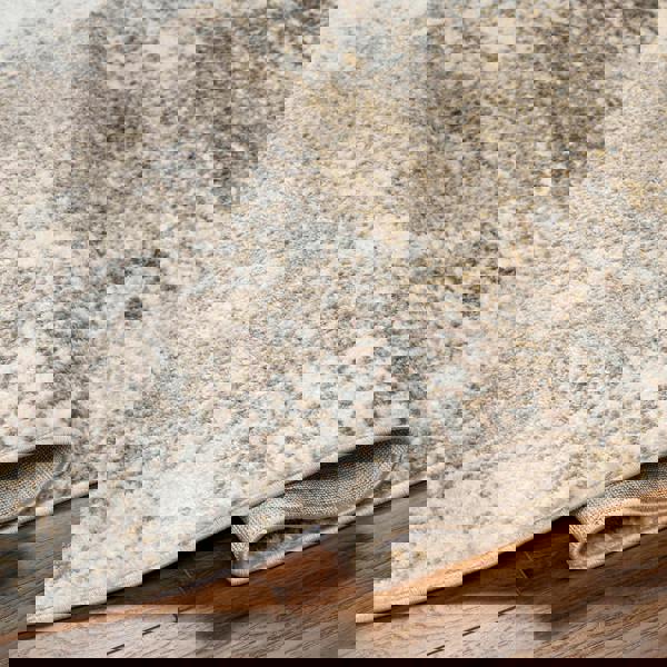 Livabliss San Francisco-Abstract Brown Taupe Grey Modern Marble Rug