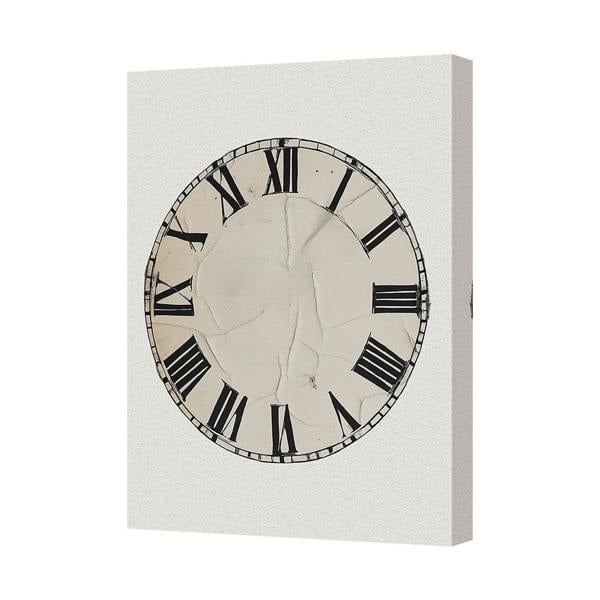 Benjamin Tate Design Contemporary Clock Face Canvas Art Print, Roman Numeral Wall Decor UK Handmade
