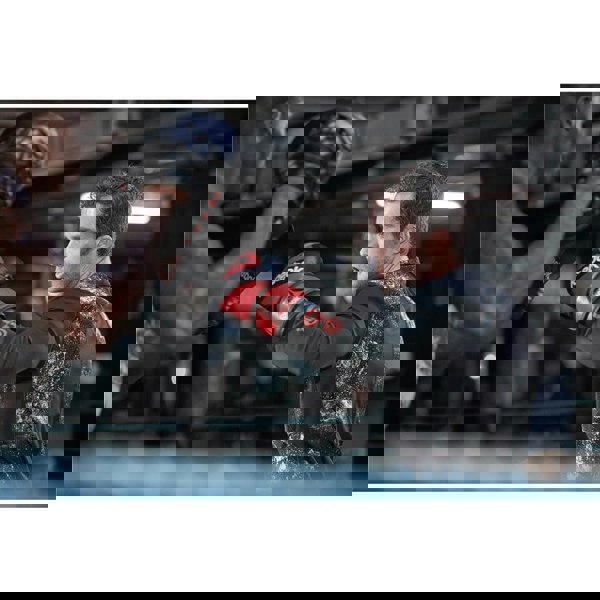 Reebok Combat Leather Boxing Gloves -Men doing a Pad Workout