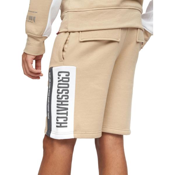 Crosshatch Mens Silomane Shorts - Stone - 