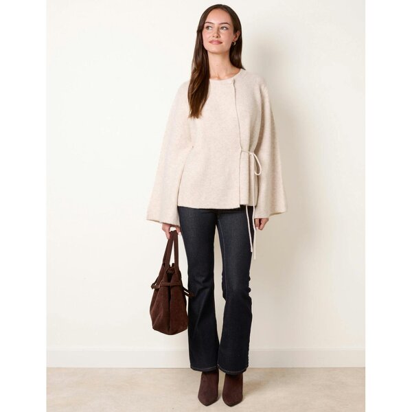 Blue Vanilla Cardigan With Soft Textured Finish