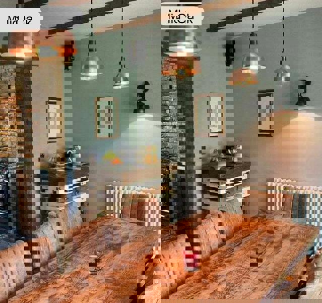 TRL Furniture Rustic Industrial Canadian Timber Dining Table