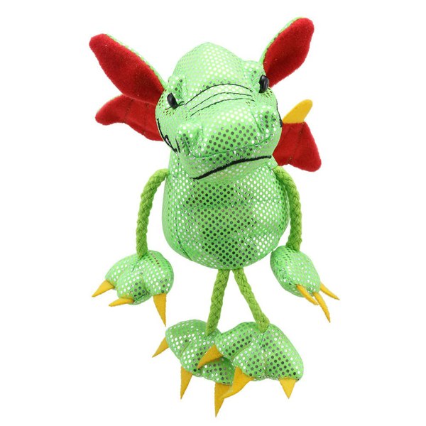 The Puppet Company Dragon - Green - Finger Puppets