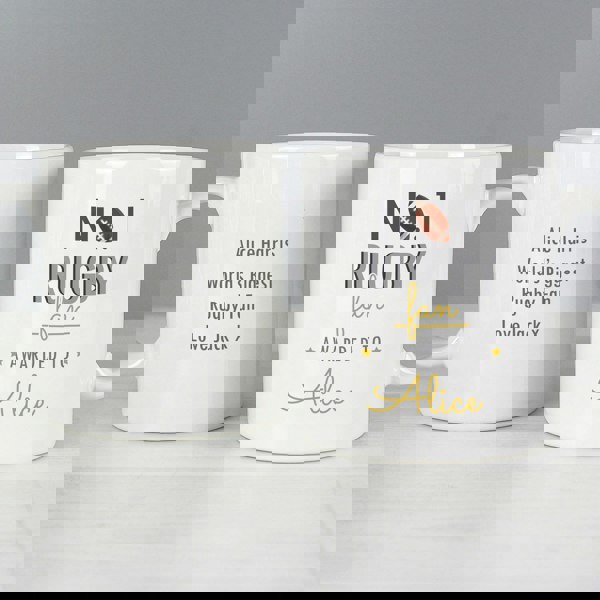 Personalised Memento Company Personalised No.1 Rugby Fan Mug