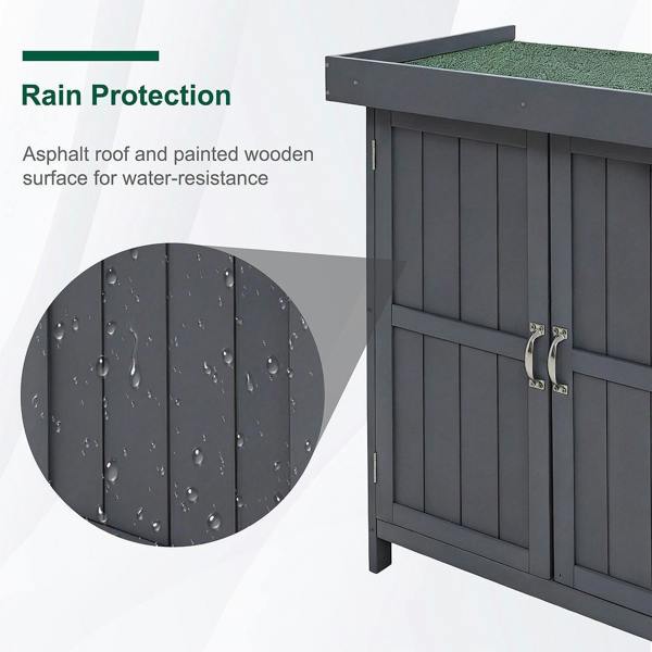 Groundlevel Wooden Garden Potting Shed