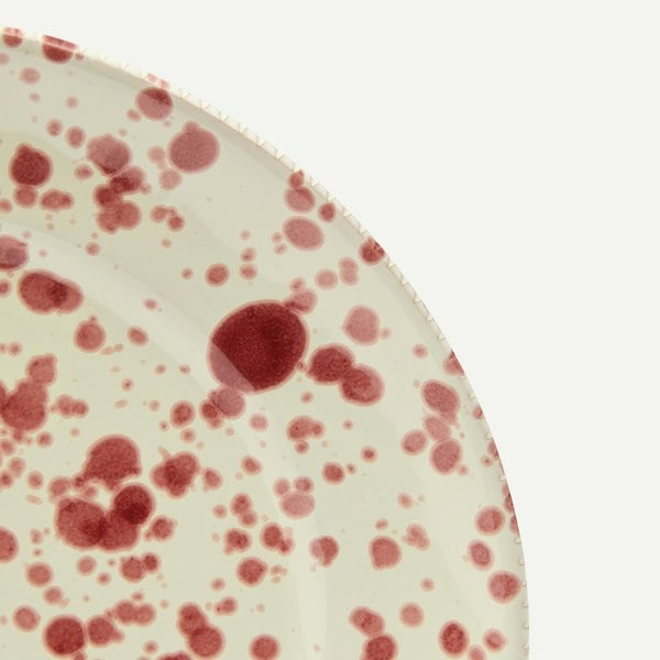 Hot Pottery Dinner Plate Cranberry