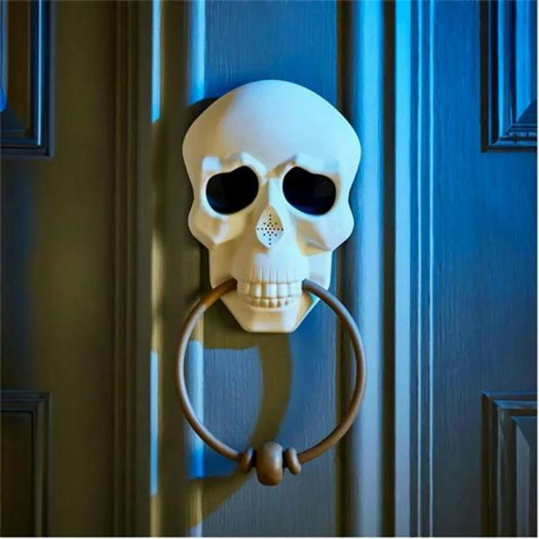 Garden Greatness Scary Animated Skull LED Halloween Doorbell