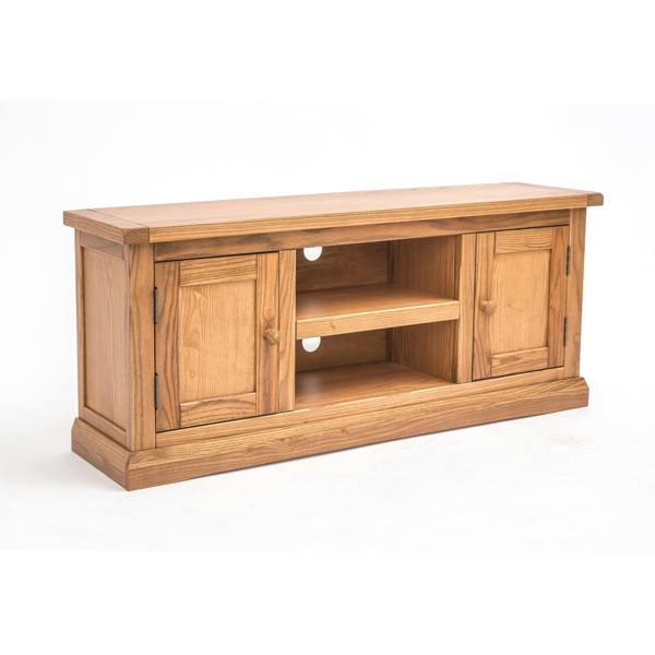 Cabinet Bits Salerno Light Wood 2 Door TV Cabinet Wood Knob