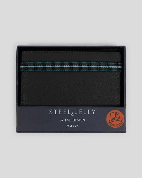 Steel & Jelly Selham - Leather Bifold Card Holder With Elasticated Band