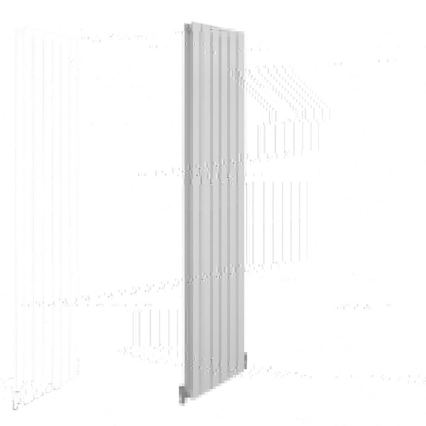 Designer Flat Panel Radiator - Gloss White (1800mm x 420mm)