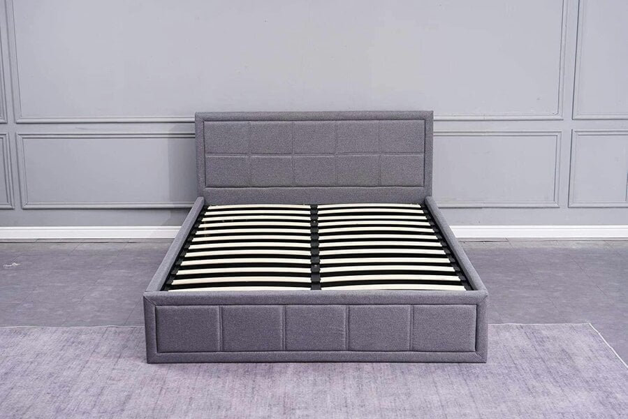 Kosy Koala Ottoman Storage Bed 3ft Single Grey Wooden Fabric Bedroom