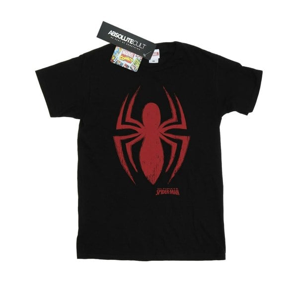 Marvel Mens Spider-Man Logo T-Shirt - Black