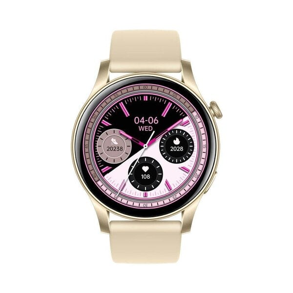 Karen M Smartwatch 1.43" AMOLED Display, Steel Case, Bluetooth, Heart Rate, Voice Assistant, iOS & Android