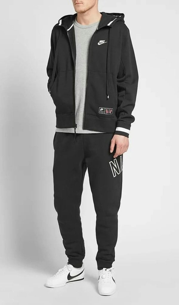 Nike Air Varsity Hooded Black Men's Tracksuit
