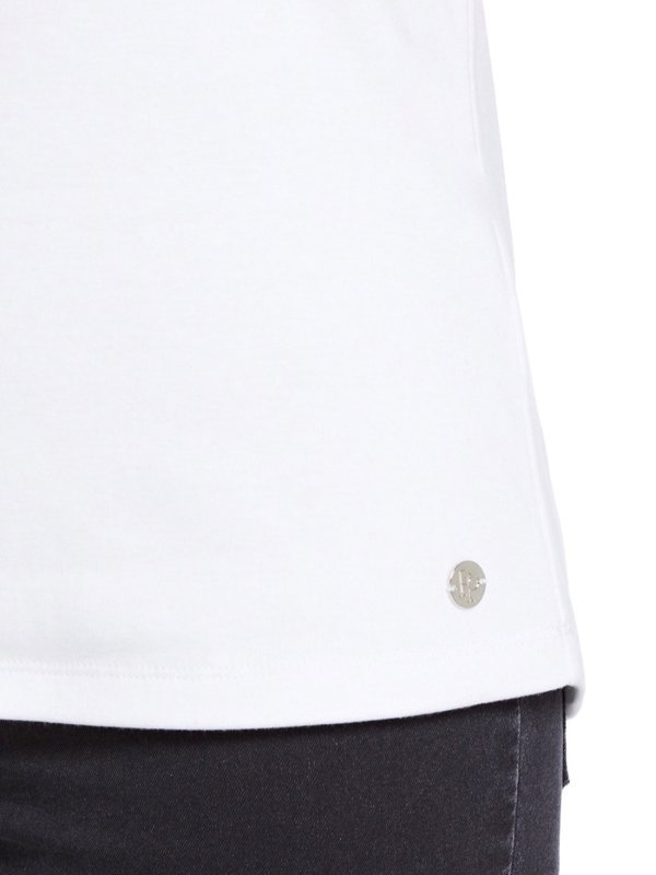 PennyPlain High Back Sweetheart Neck Top - White