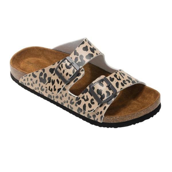 Regatta Womens/Ladies Mia Leopard Print Double Strap Sandals - Multicoloured - 